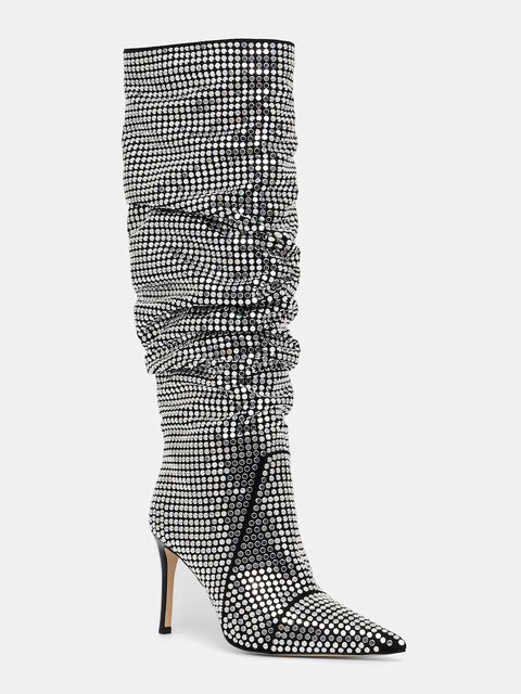 MICHAEL Michael Kors kozaki Dawn damskie kolor srebrny na szpilce 40F5DWHB7S.001 - zdjęcie produktu nr 1