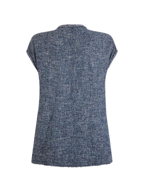 Valentino Garavani zip braided vest - Blue - zdjęcie produktu nr 2