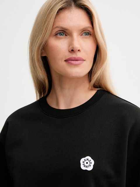 Kenzo bluza bawełniana damska kolor czarny z aplikacją FF52SW1804MF.99J - zdjęcie produktu nr 2