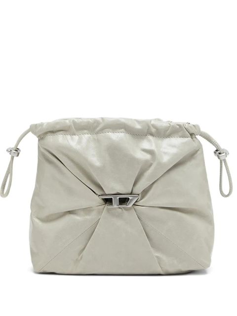 Diesel Scrunch-D leather bucket bag - White - zdjęcie produktu nr 1