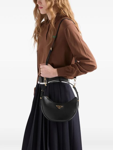 Prada Arqué leather shoulder bag - Black - zdjęcie produktu nr 2