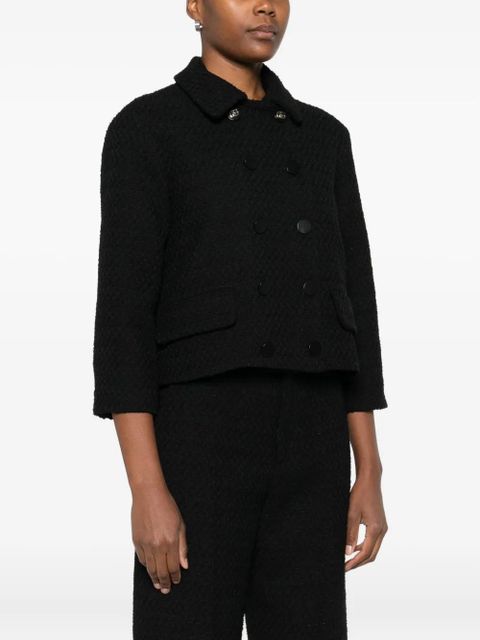 Gucci double-breasted button jacket - Black
