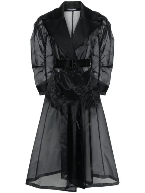Dolce & Gabbana double-breasted long coat - Black - zdjęcie produktu nr 1