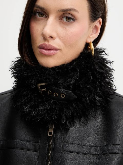 Twinset kurtka kolor czarny przejściowa 252TP2410