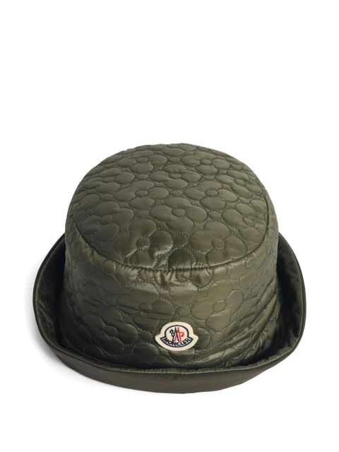 Moncler quilted reversible bucket hat - Green