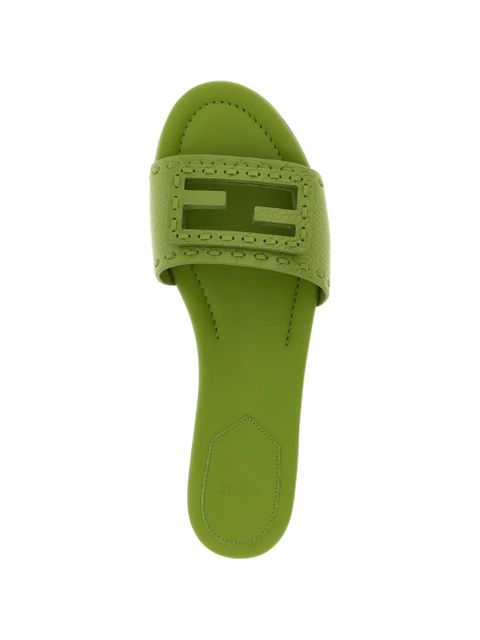FENDI Selleria Baguette open-toe flat sandals - Green
