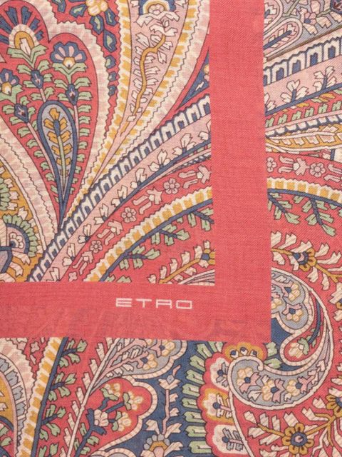 ETRO paisley-patterned scarf - Pink
