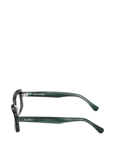 Max Mara Eyewear rectangle-frame glasses - Green
