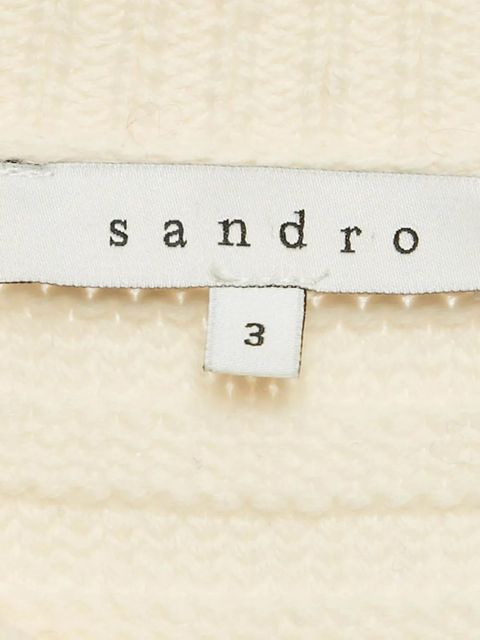 SANDRO merino wool sweater - Neutrals