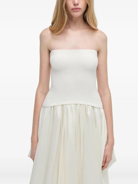Simkhai Izzy strapless midi dress - White
