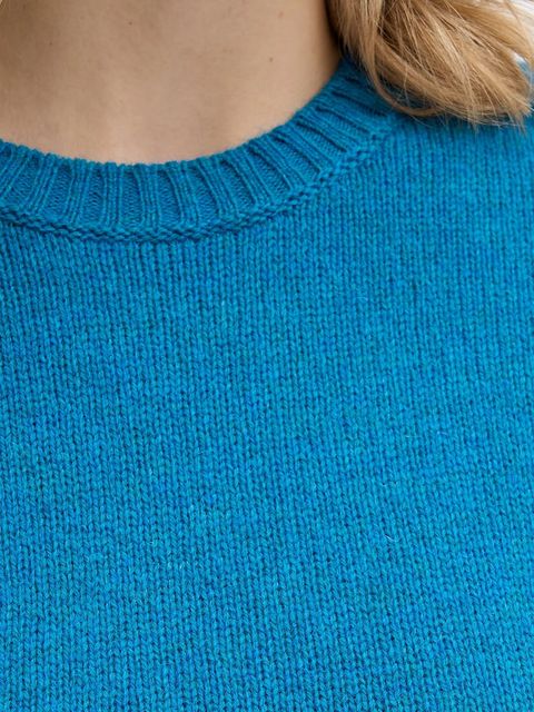 United Colors of Benetton sweter wełniany damski kolor niebieski lekki