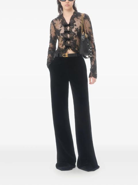 Valentino Garavani lace-panel top - Black - zdjęcie produktu nr 2