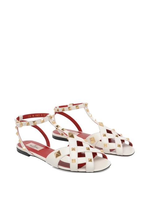 Valentino Garavani Studdy buckle leather sandals - White - zdjęcie produktu nr 2
