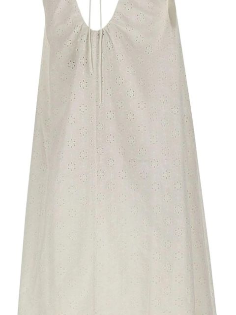 Faithfull the Brand broderie midi dress - White