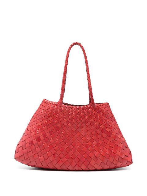 DRAGON DIFFUSION big Santa Crocce woven tote bag - Red - zdjęcie produktu nr 1