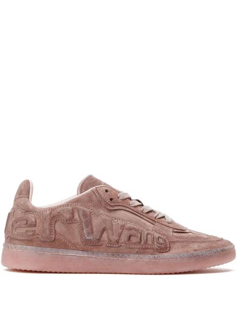 Alexander Wang Lex logo-embossed suede sneakers - Pink - zdjęcie produktu nr 1