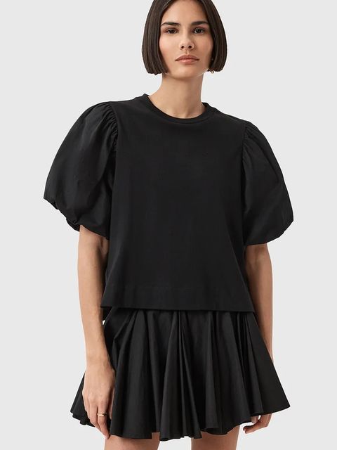 AllSaints t-shirt bawełniany JESS damskie kolor czarny W031JD - zdjęcie produktu nr 1