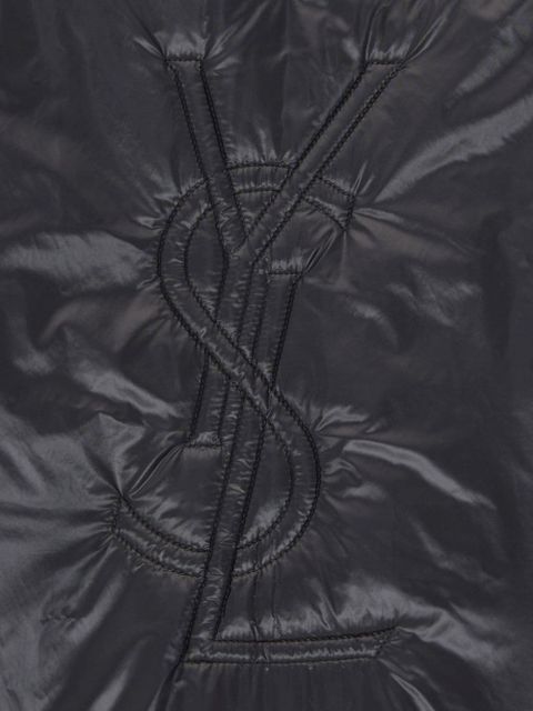 Saint Laurent Cassandre padded hooded jacket - Black - zdjęcie produktu nr 2