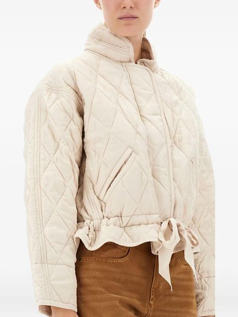 MARANT ÉTOILE quilted tie jacket - Neutrals