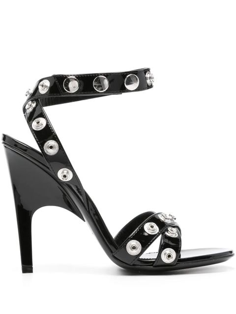 The Attico Cosmo 105mm faux-leather sandals - Black - zdjęcie produktu nr 1