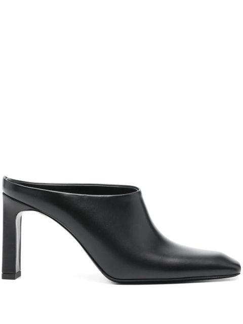 TOTEME 85mm box leather mules - Black - zdjęcie produktu nr 1