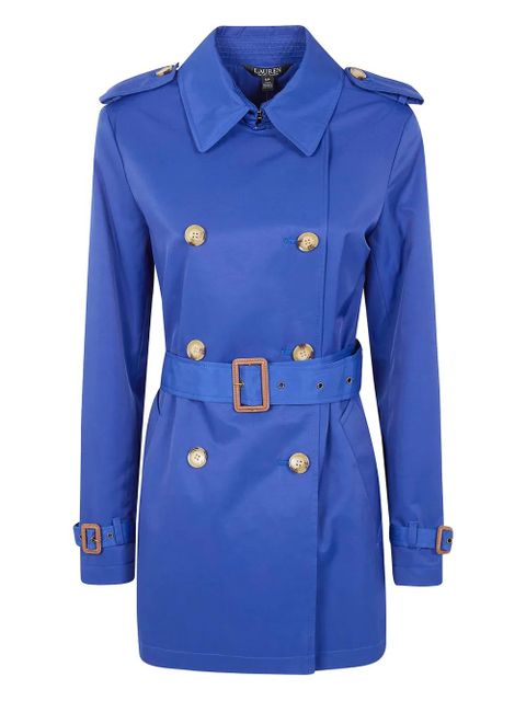 Lauren Ralph Lauren button belted coat - Blue - zdjęcie produktu nr 1