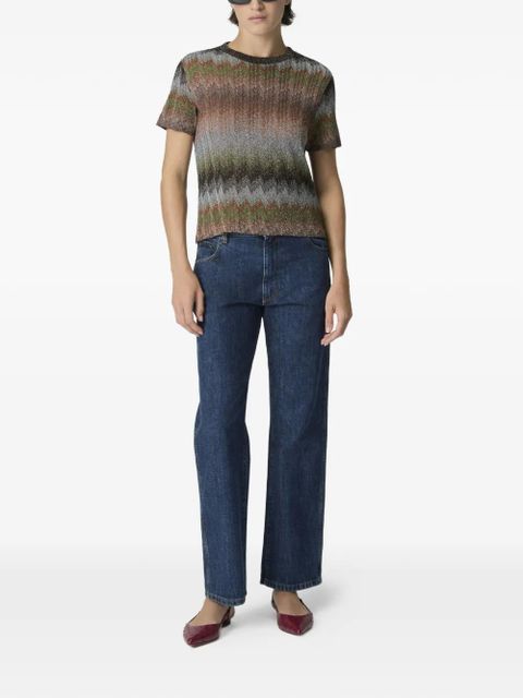 Missoni snake-pattern short-sleeve T-shirt - Brown - zdjęcie produktu nr 2