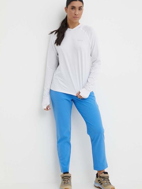 Helly Hansen spodnie sportowe Thalia 2.0 damskie kolor niebieski proste high waist 34325