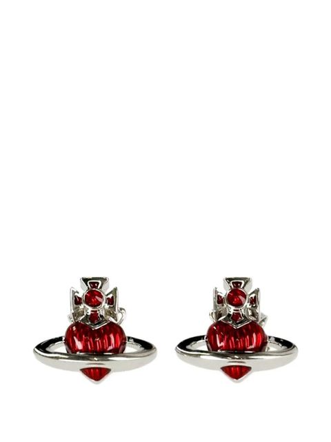Vivienne Westwood heart orb earrings - Silver - zdjęcie produktu nr 1