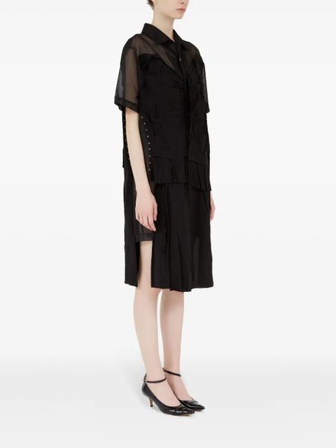 Maison Margiela layered midi dress - Black