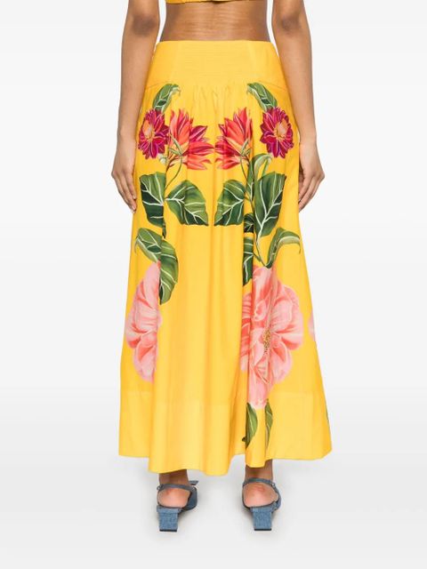 FARM Rio Spring Awakening maxi skirt - Yellow