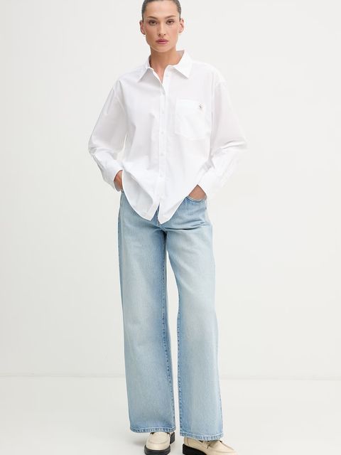 Calvin Klein Jeans koszula damska bawełniana - zdjęcie produktu nr 1