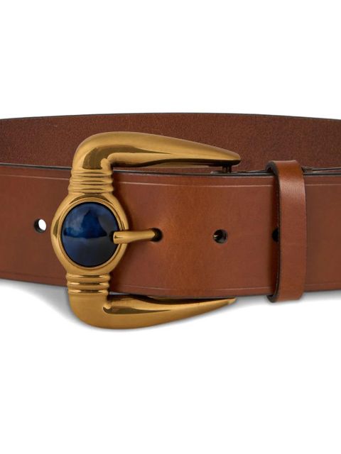 ETRO stone-buckle leather belt - Brown - zdjęcie produktu nr 2