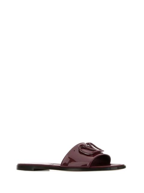 Valentino Garavani VLogo Signature leather sandals - Red - zdjęcie produktu nr 2