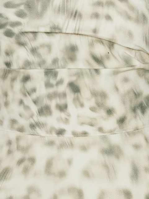 ROTATE BIRGER CHRISTENSEN printed denim top - Neutrals