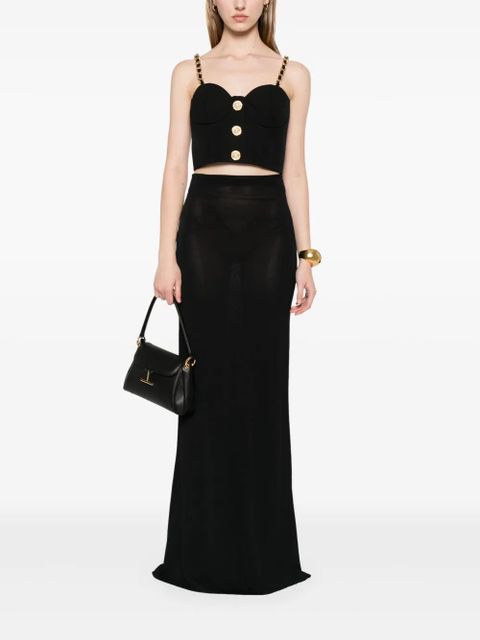 Balmain chain link-straps top - Black - zdjęcie produktu nr 2