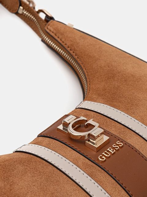 Guess torebka zamszowa ERENIA kolor brązowy HWSB78 38180