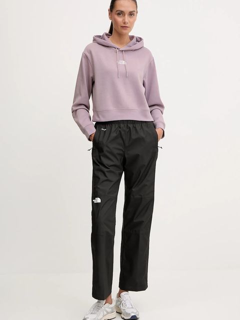 The North Face bluza Essential damska kolor różowy z kapturem gładka NF0A89EXD2Q1 - zdjęcie produktu nr 2