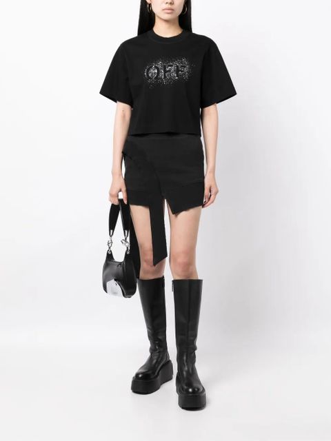 Off-White logo-print cotton T-shirt - Black - zdjęcie produktu nr 2