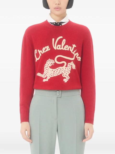 Valentino Garavani long-sleeves sweater - Red