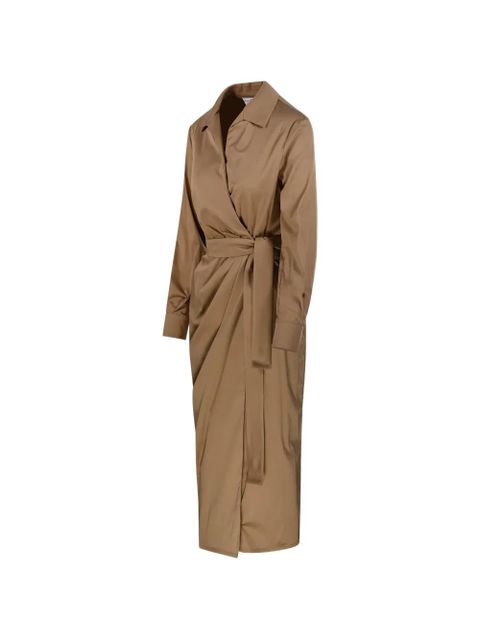 Max Mara belted wrap-style dress - Neutrals