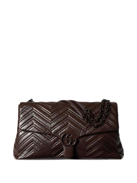 Gucci matelassé chevron shoulder bag - Brown - zdjęcie produktu nr 1