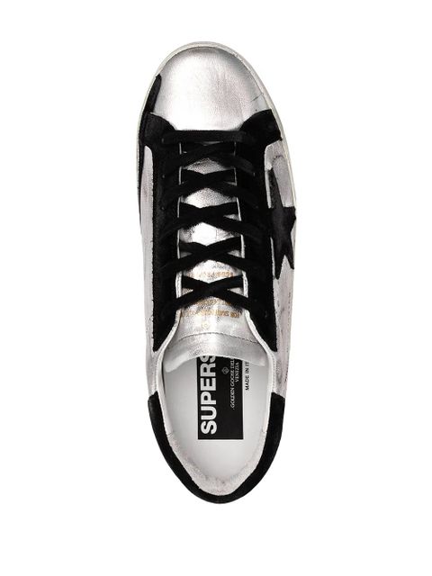 Golden Goose Super-Star leather sneakers - Silver
