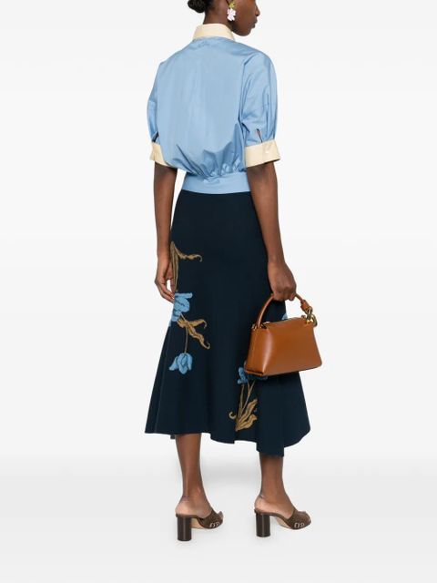 Marni collared panelled top - Blue - zdjęcie produktu nr 2