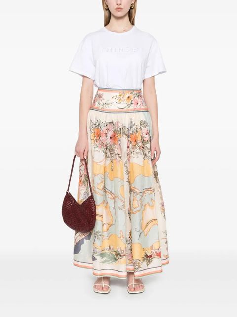 TWINSET logo-embroidered T-shirt - White - zdjęcie produktu nr 2