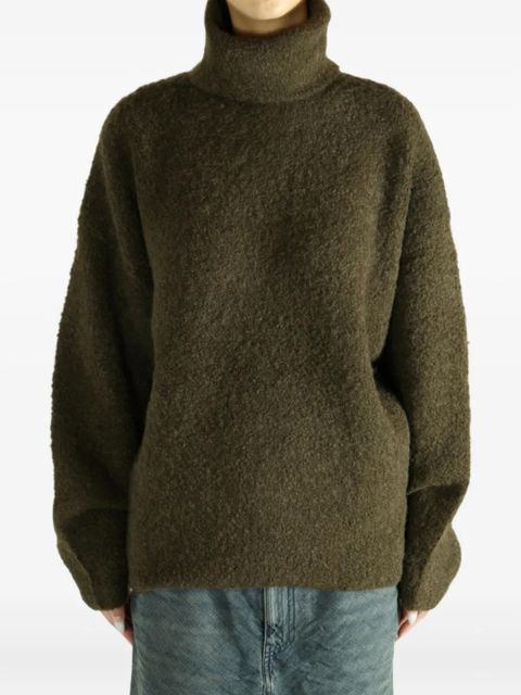 TOTEME high-neck wool sweater - Green - zdjęcie produktu nr 2