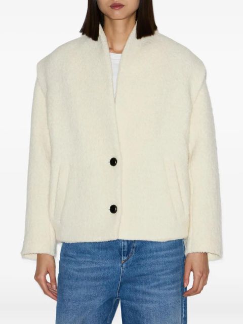 MARANT ÉTOILE Drogo collarless buttoned jacket - Neutrals