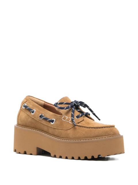Maje platform boat shoes - Brown - zdjęcie produktu nr 2