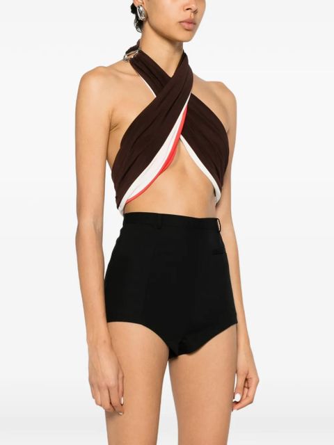 Coperni crossed top - Brown