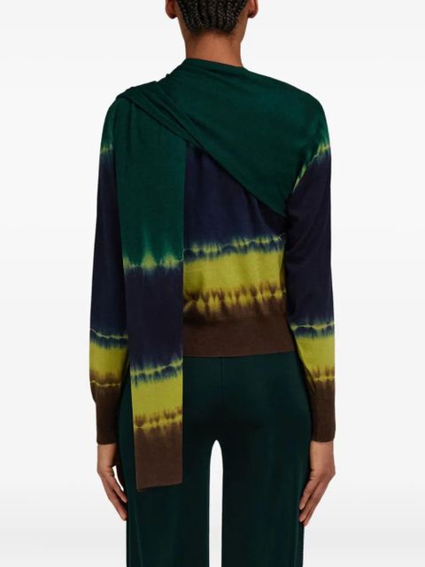 Ferragamo tie-dye print pullover - Green